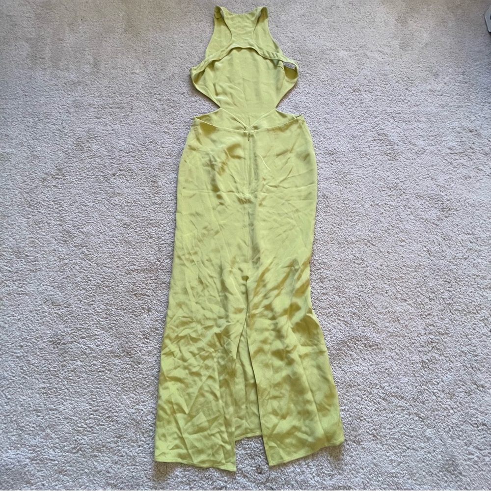 Auteur silk Zippora dress green open back size s - Picture 6 of 15